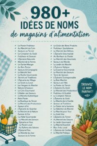 Un panneau d'épicerie avec un nom chaleureux et accueillant.