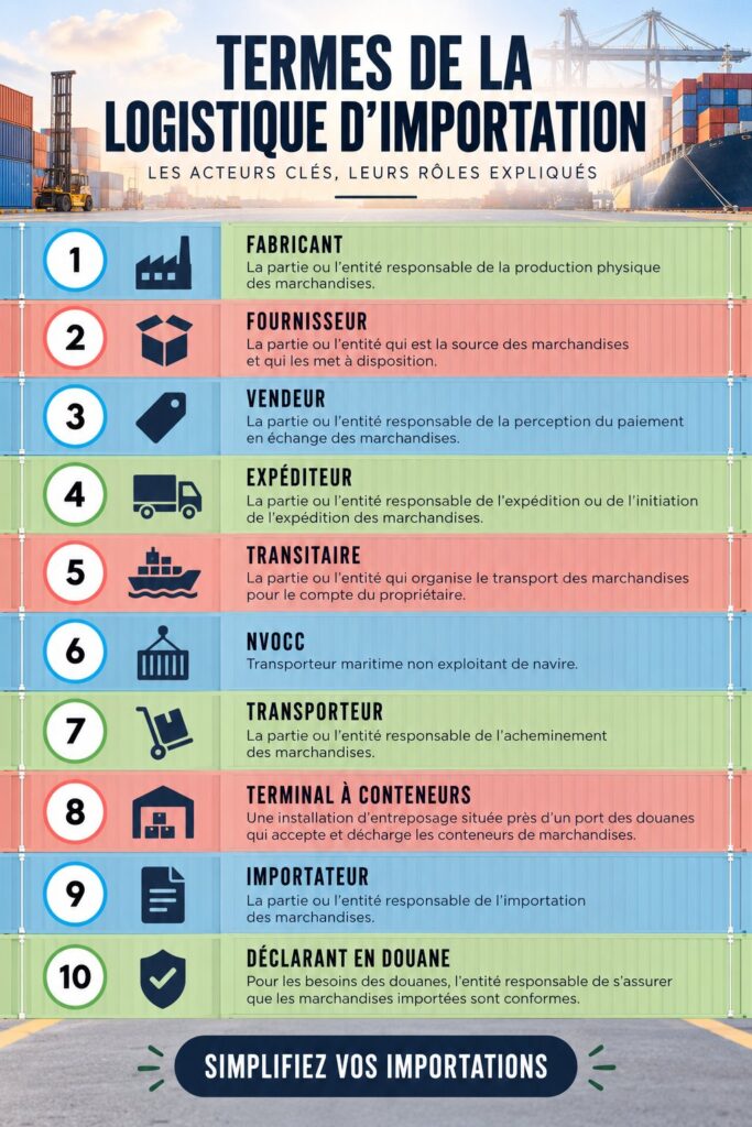 Femme analysant des documents de logistique d'importation