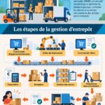 Logiciel de gestion d'entrepôt affichant des statistiques de performance