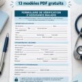 Modèles de formulaires d'assurance médicale gratuits à imprimer pour faciliter les démarches administratives.
