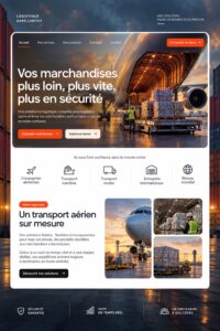 Femme organisant une livraison avec des outils logistiques