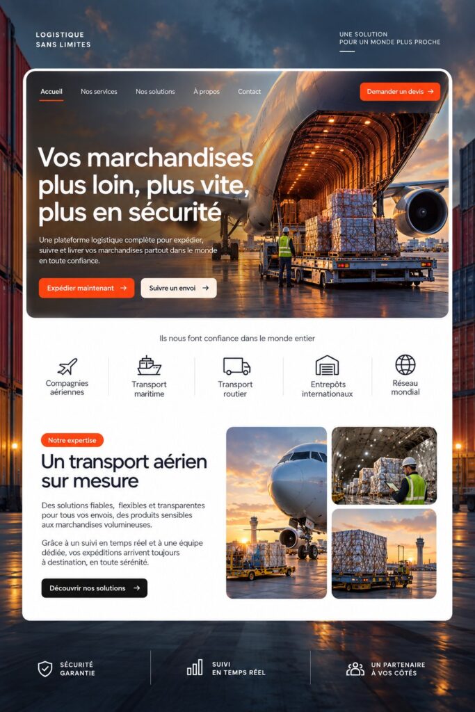 Femme organisant une livraison avec des outils logistiques