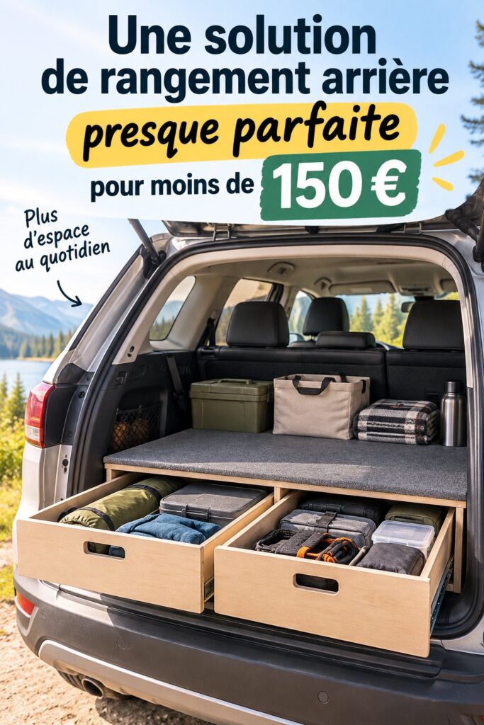 Solution de rangement dans une voiture bien organisée