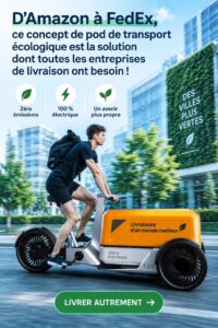 Un concept de transport écologique révolutionnant la logistique moderne.