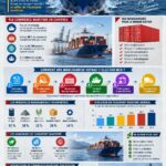 Infographie sur l'expédition internationale avec des illustrations et des conseils pratiques.