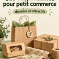 Emballage durable pour café écoresponsable sur un fond naturel.