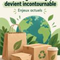 Emballages écologiques variés en présentation, symbolisant le choix durable.