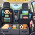 Une voiture familiale bien organisée avec des accessoires de rangement pratiques