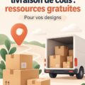 Illustration de livraison de colis avec des ressources gratuites