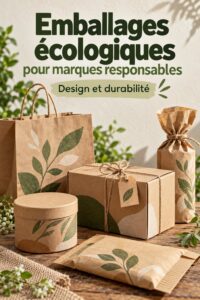 Idées de packaging écoresponsable avec différents designs durables
