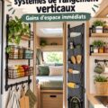 Un camping-car bien organisé avec des systèmes de rangement verticaux pratiques