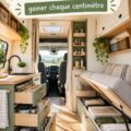 Un petit camping-car bien organisé avec des rangements malins