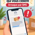 Image illustrant des faux SMS de livraison pour alerter les femmes contre les arnaques.