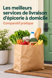 Image d'une femme satisfaite avec ses courses livrées à domicile à Toronto.