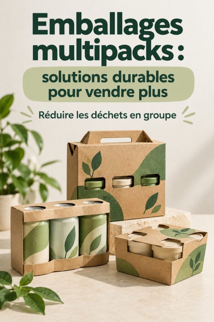 Emballages multipacks écologiques dans une boutique