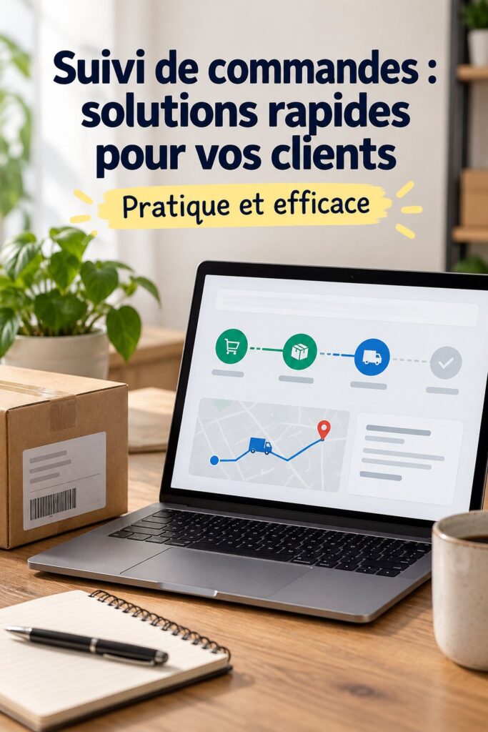 Femme utilisant une application sur son téléphone pour suivre son colis.